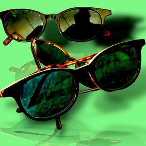 Zenni tortoise +2.5 emerald green progressive lens sunglass readers